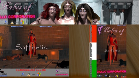 {VM18} Babes of CIULLO CORPORATION – Saffertia (SET #1) [FULL Access + Utility Software (+ 3D CG Skin)]