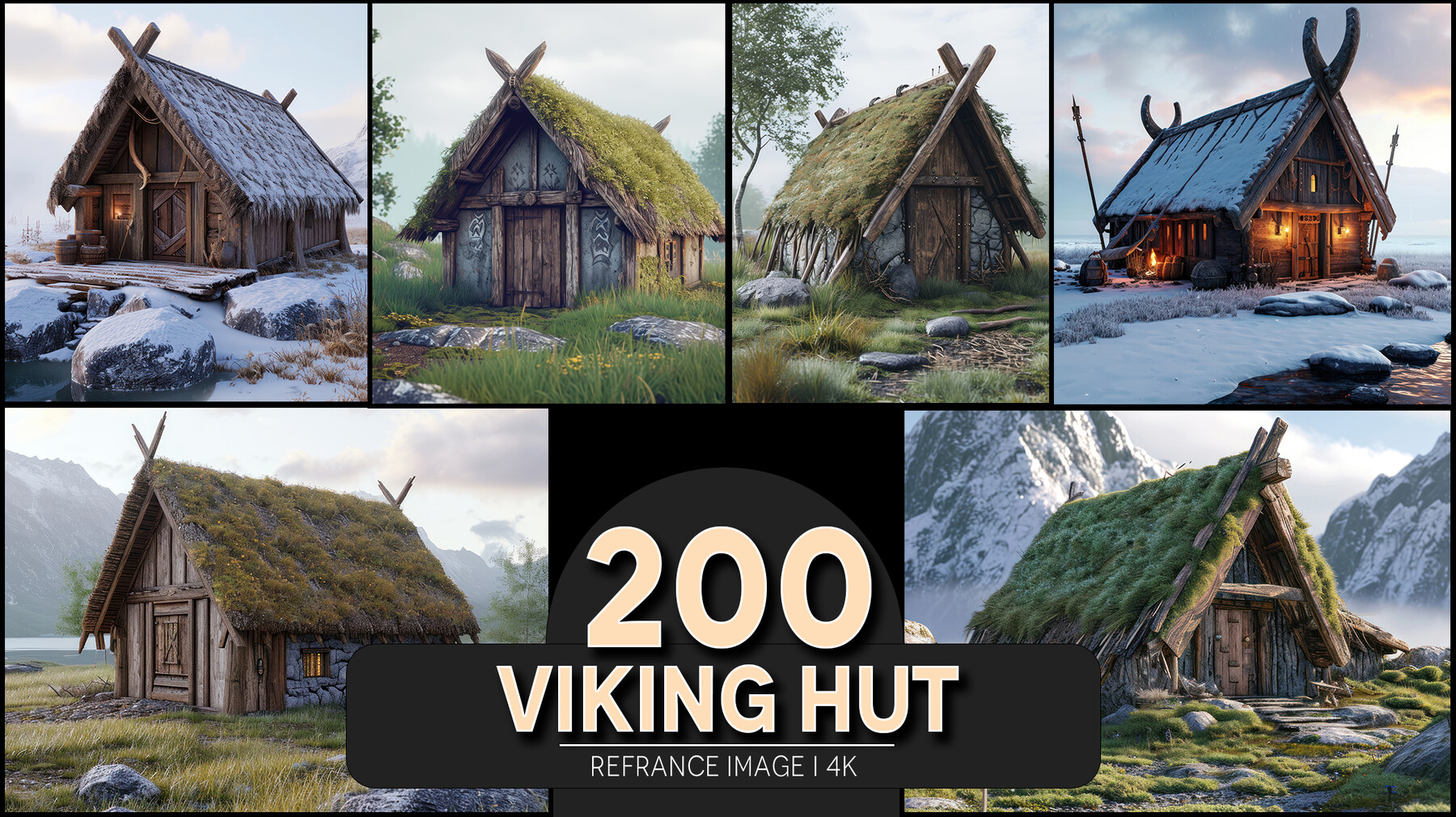 Artstation - Viking Hut 4k Reference Concept Images 