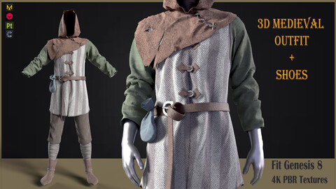 medieval renaissance male clothes + shoes