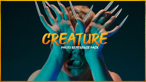 A Creature- Photo reference pack for artists 350 JPEGs noAI