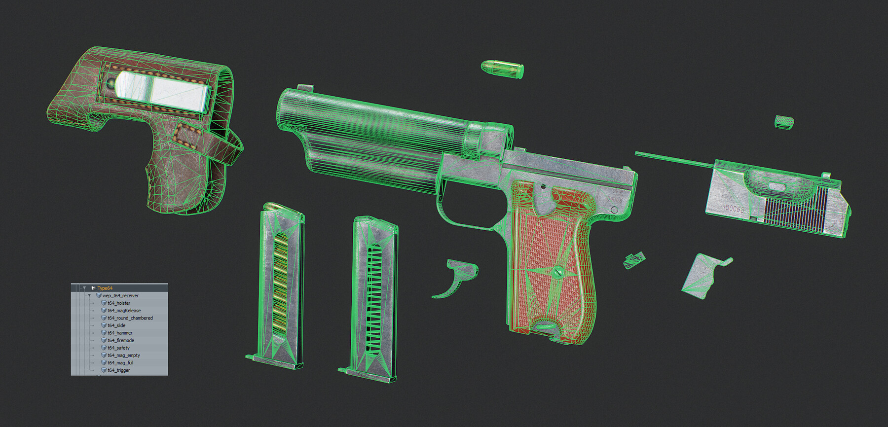 ArtStation - Type 64 Pistol [Game model] | Game Assets