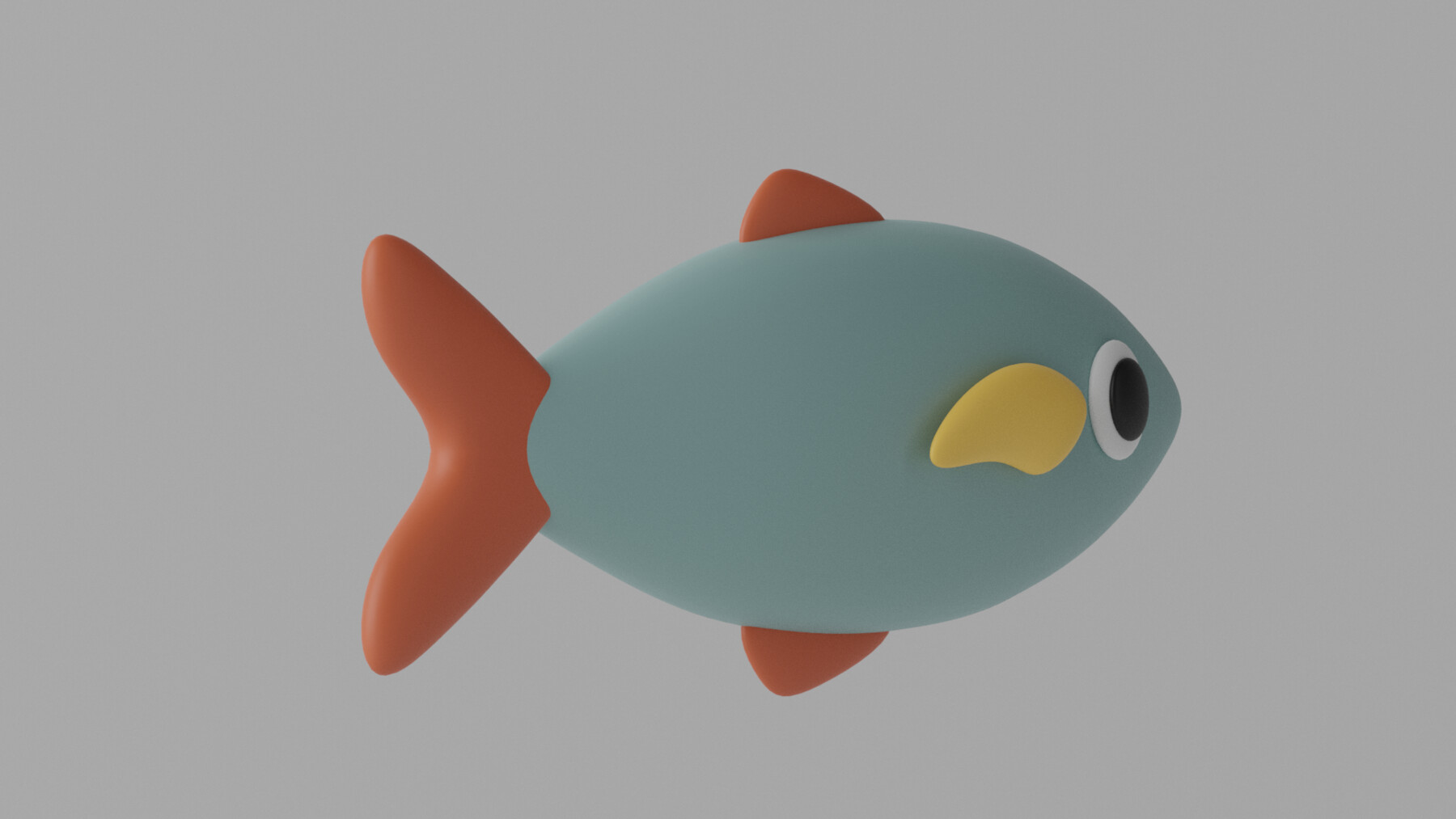 ArtStation - Cartoon Cute Fish 1 3D model | Resources