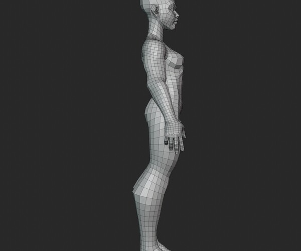 Artstation Stylized Ripped Female Basemesh V1 Resources