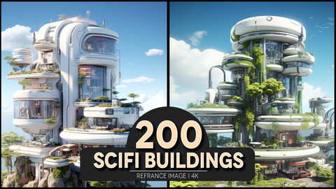 Scifi Buildings 4K Reference/Concept Images