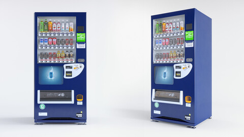 Japanese Vending Machine 24 Button 3D model