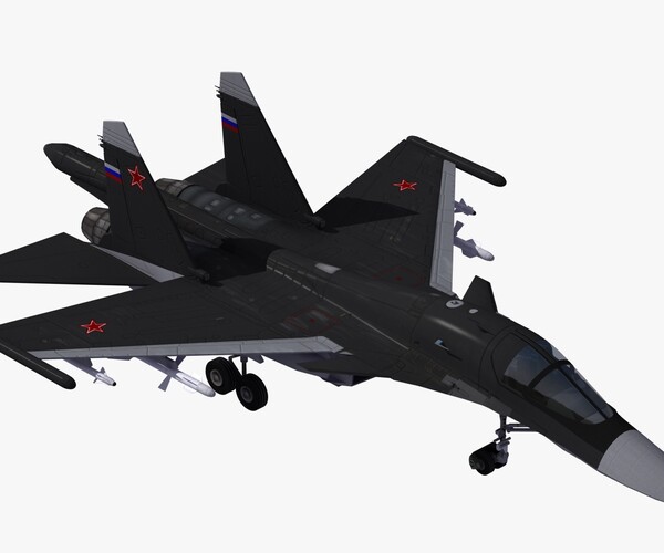 Artstation - Su34 Fullback Strike Aircraft 