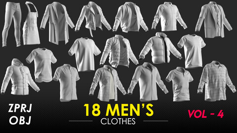 18 Men's Clothes - VOL 4 - Base Mesh