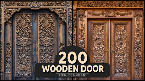 Wooden Door 4K Reference/Concept Images