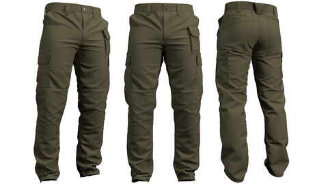 ABR PRO - Military Tactical Cargo Pants (Marvelous Designer / Clo 3D project+OBJ)