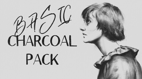 Basic Charcoal brush pack for Photoshop