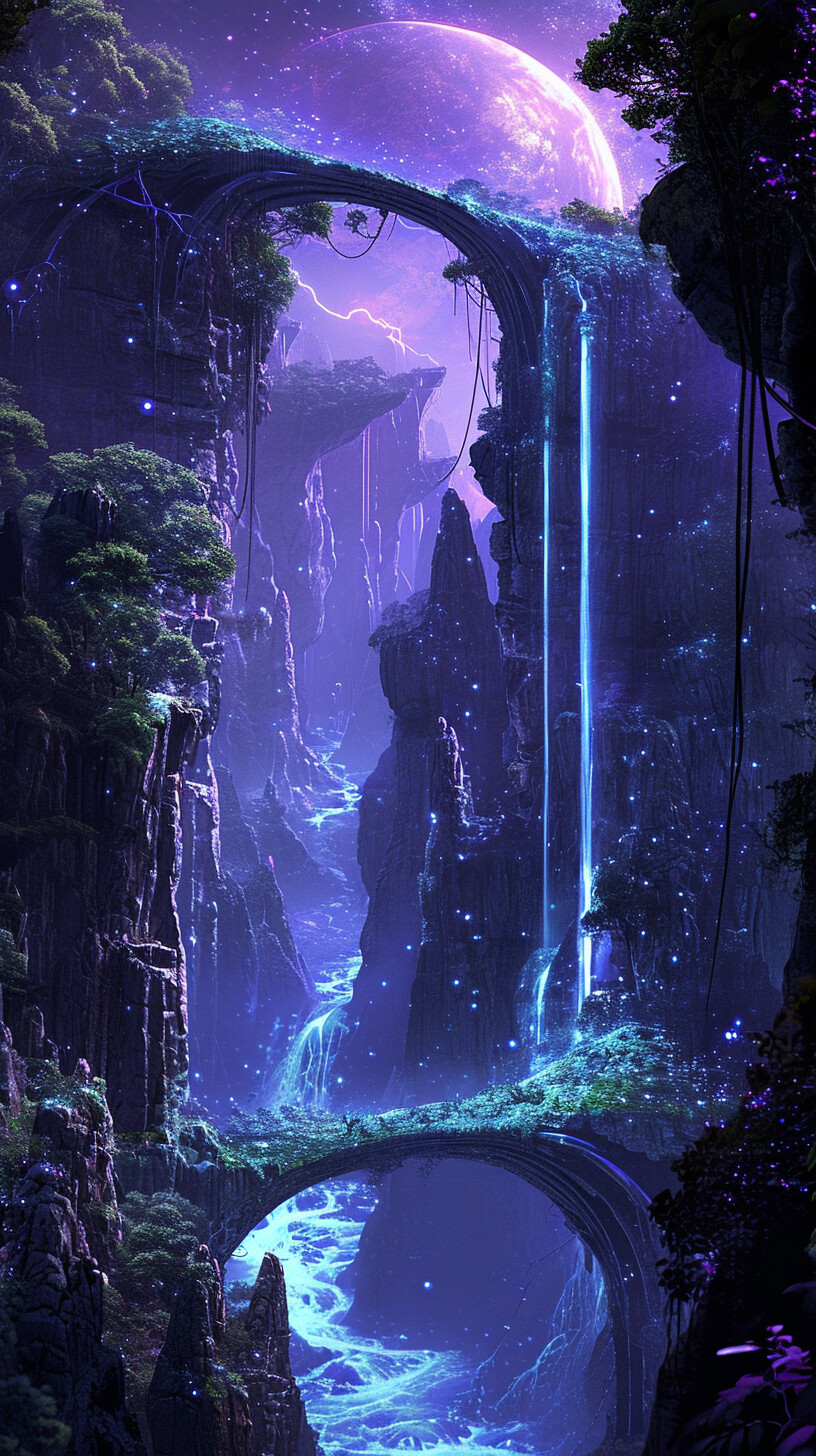 ArtStation - Enchanted Neon Caverns 7 | Artworks
