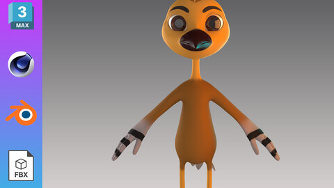 Stylized Hoopoe Model