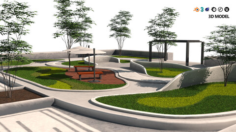 Island Beds Park 3D