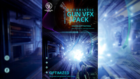 UE - Futuristic GUN VFX Pack | High Quality