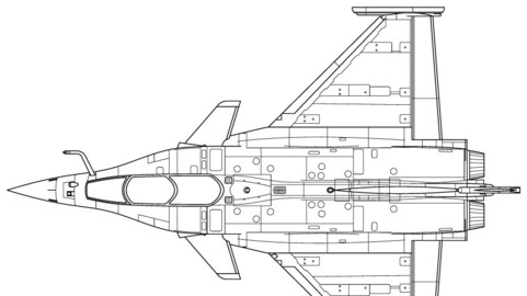 Dassault Rafale version-svg vector file