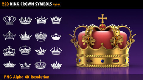 250 King Crown Symbols Alpha (Vol.4)