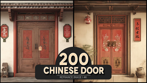 Chinese Door 4K Reference/Concept Images