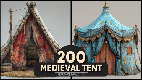 Medieval Tent 4K Reference/Concept Images