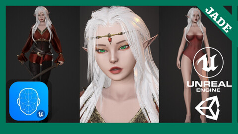 Elf Swordswoman - Modular Female Character