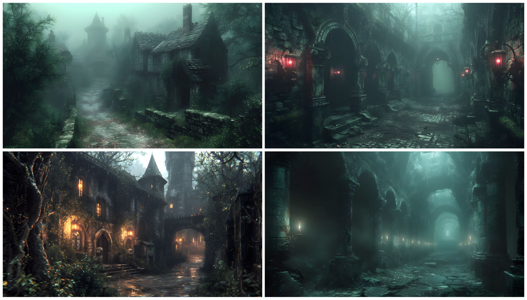 ArtStation - +380 Horror medieval Environment Concept(4k) | Artworks