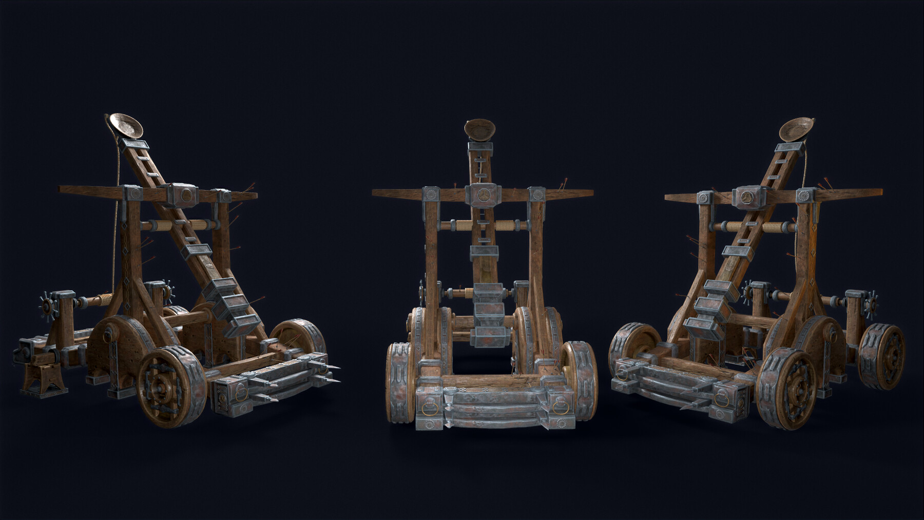 ArtStation - Nordic Medieval Catapult | Game Assets