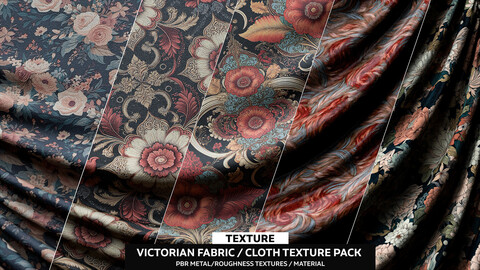Victorian Fabric - Cloth Texture - Material Pack