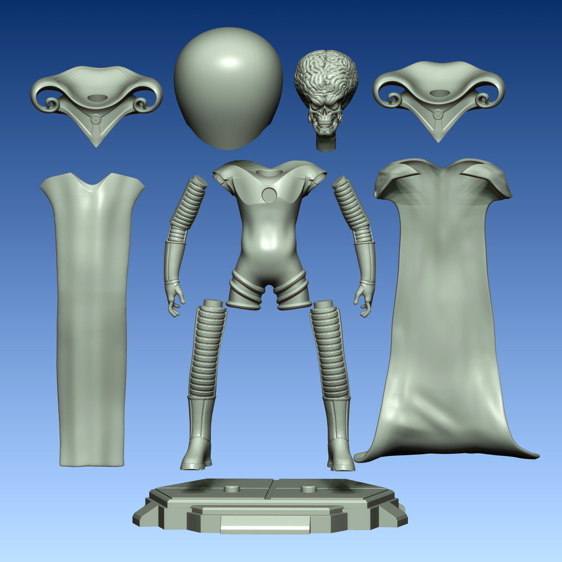 ArtStation - Mars Attacks! for 3D printing | Resources