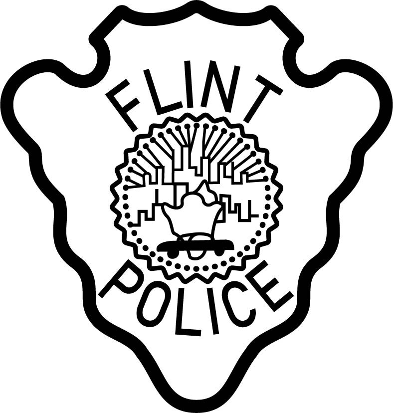 ArtStation - FLINT Police Logo badge, black white, svg, outline, cnc ...