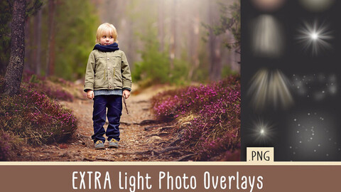 Extra Light PNG Photo Overlays