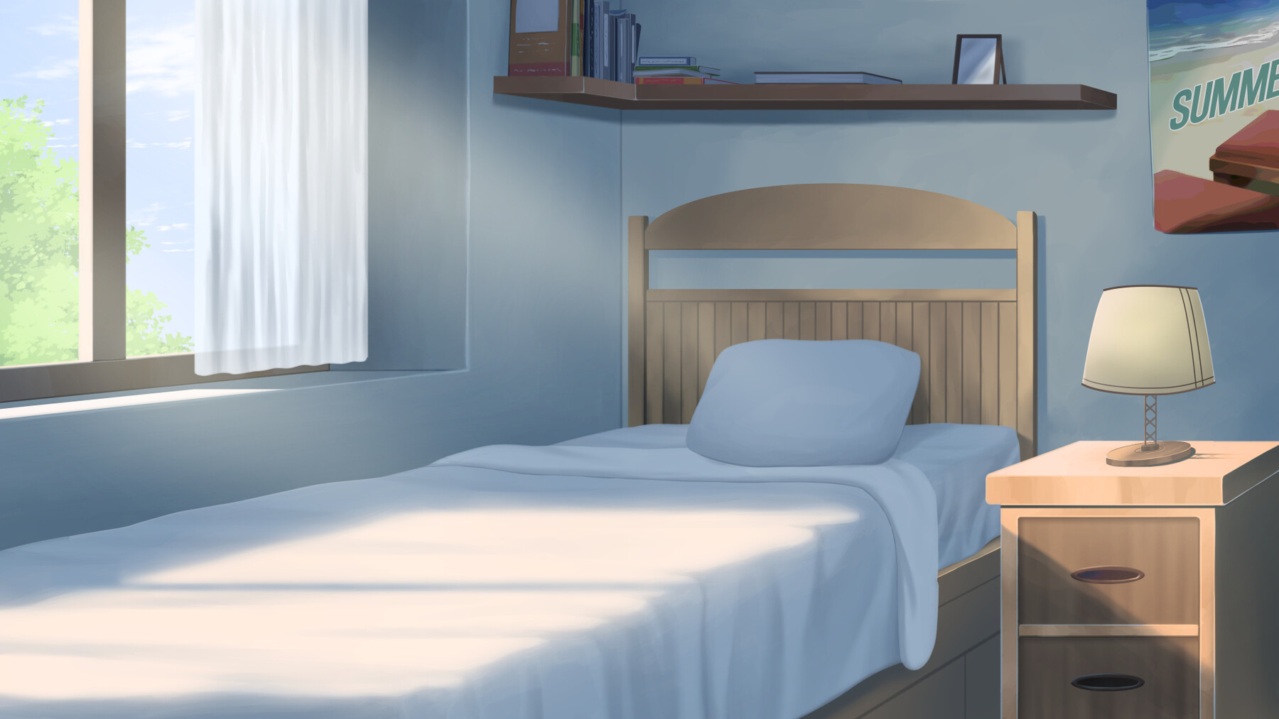 ArtStation - Bedroom - Visual Novel Background | Game Assets