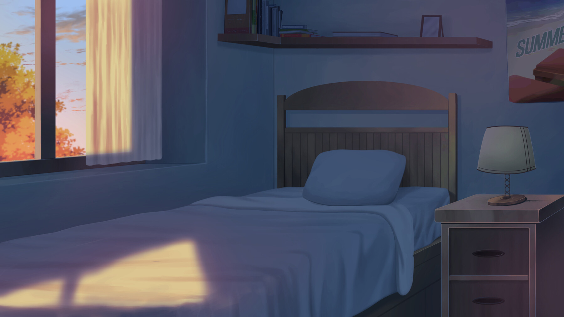 ArtStation - Bedroom - Visual Novel Background | Game Assets