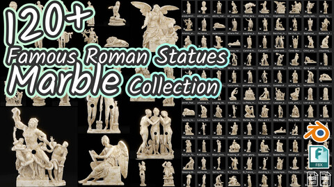 120+ Famous Roman Statues Marble Collection