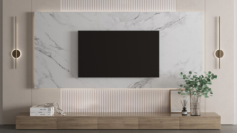 TV Wall Set 01