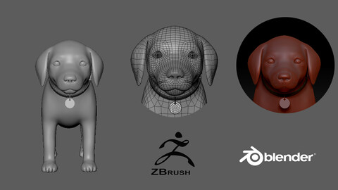 Cartoon Dog- base mesh