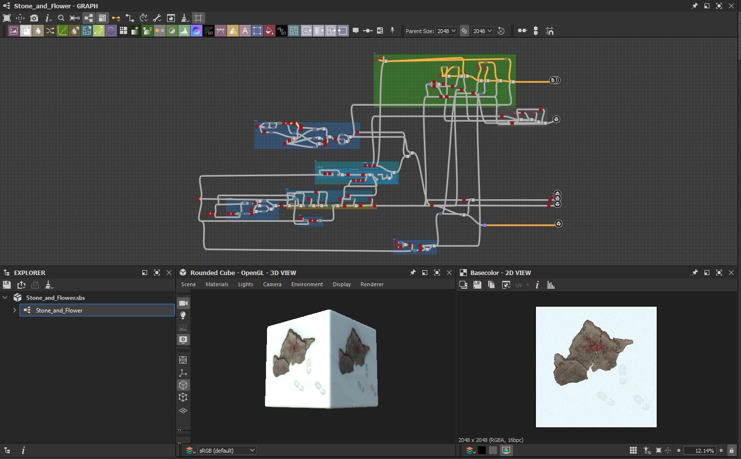 ArtStation - Substance Designer Tutorial | Stone And Flower | Tutorials