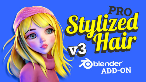 Stylized Hair PRO - Hair Editing Tool for Blender