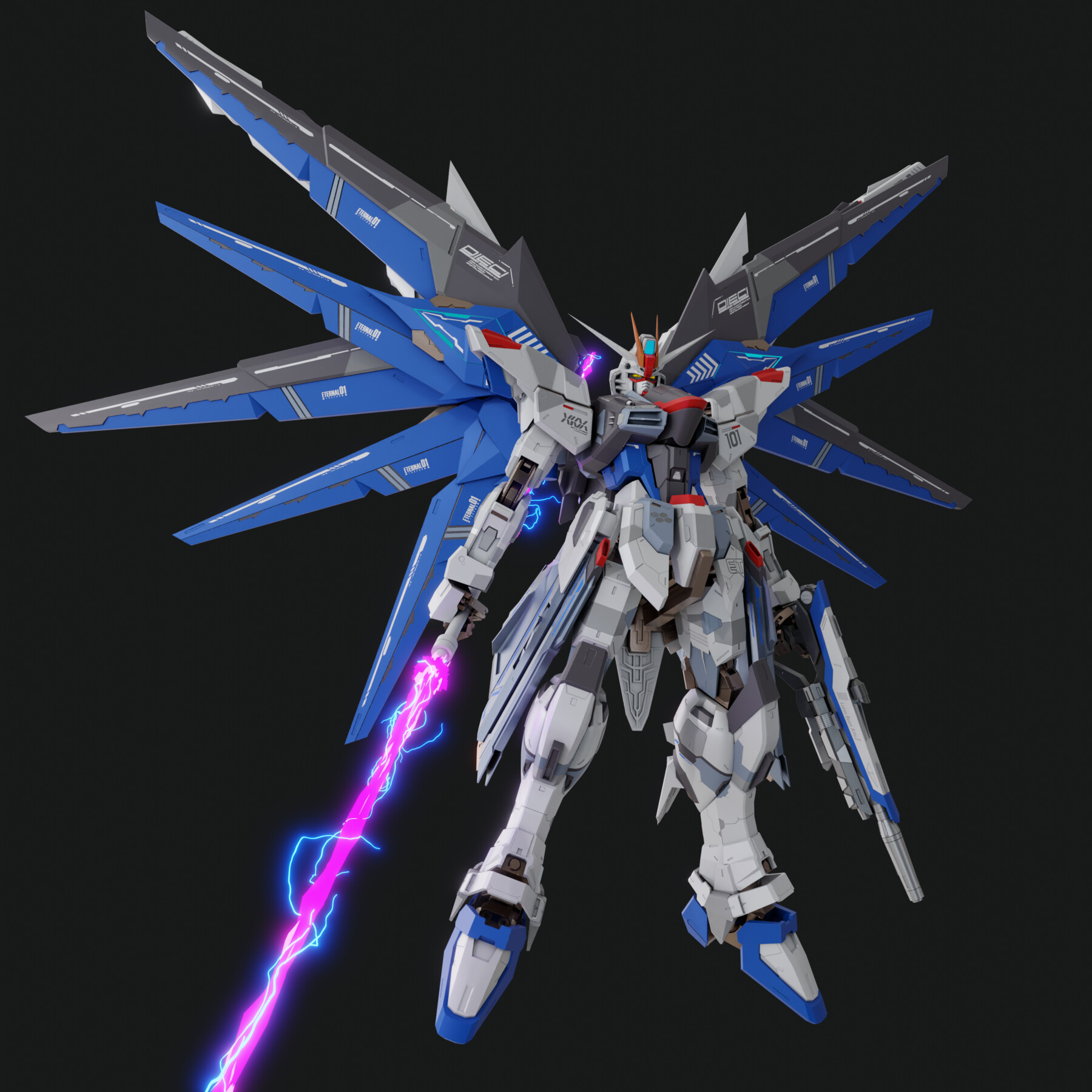 Artstation - Freedom Gundam Custom - Rigged 