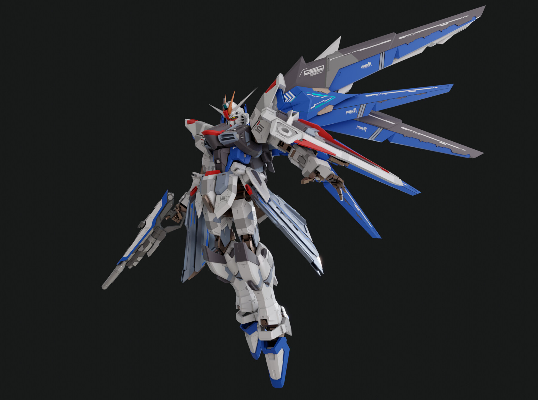 ArtStation - Freedom Gundam Custom - Rigged | Resources