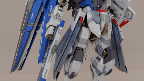 Freedom Gundam Custom - Rigged