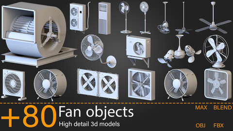 +80-Fan objects -Kitbash -vol.02