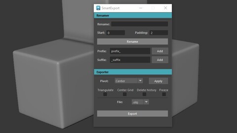 Maya SmartExport - Python script