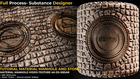 Tutorial Material Manhole And Stone-Substance Designer Vol.05