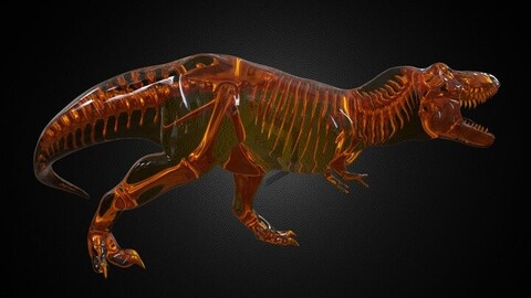 Amber T-Rex - Sculpture - FREE!!!