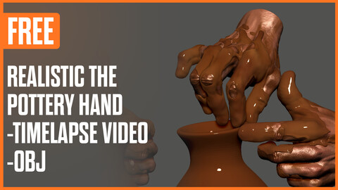 Free Realistic Sculpting The Pottery Hand