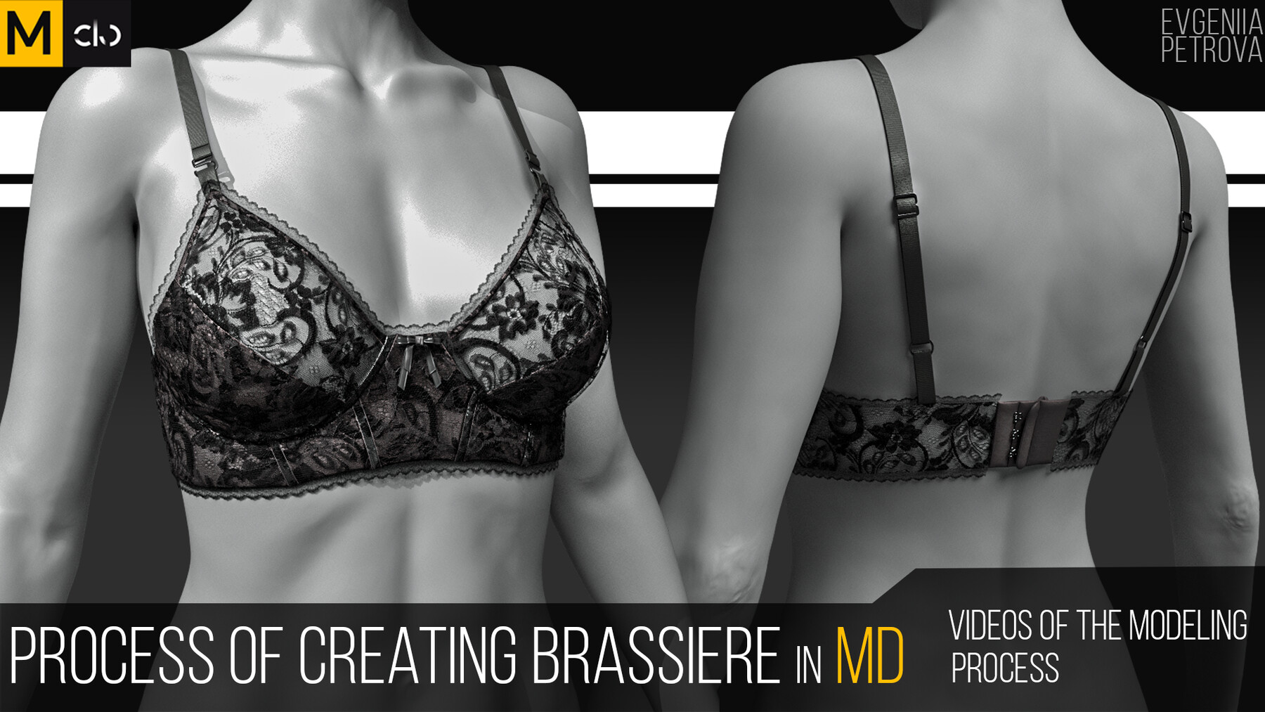 ArtStation - The process of creating brassiere in Marvelous designer.