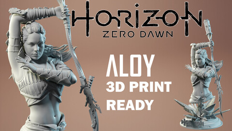 HORIZON ZERO DAWN-ALOY 3D PRINT READY STL MODEL