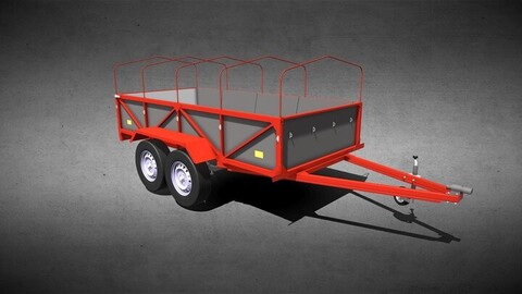 Car trailer. Two-axle trailer.