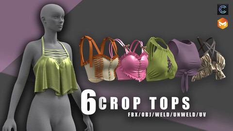 6 croptops/clo3d/top/marvelous