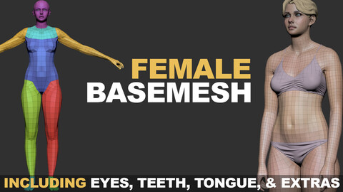 Full-body Female Basemesh
