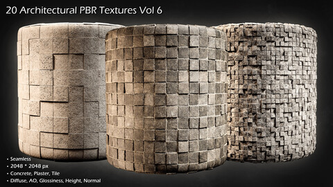 20 Architectural PBR Textures Vol 6